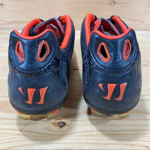 NIB Warrior Youth Skreamer Soccer Lacrosse Field Hockey Cleat Black/Orange - Picture 6 of 8